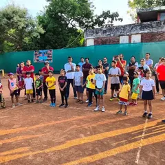 A group of junior players from our U-8, U-10, and U-12 categories getting ready for their matches. We create a fun yet competitive atmosphere for our local tournaments.