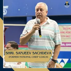 A glimpse from our annual summer camp inauguration, with former National Chief Coach Shri. Sanjeev Sachdeva addressing the players. Our camp is a tradition that brings together talent from all over the country.