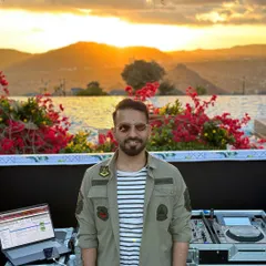 When the sun goes down, the decks turn up. A beautiful sunset view during my set, blending natural beauty with electronic beats.