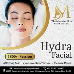 At just 1800 per session, our Hydrafacial is an accessible luxury. It's the perfect way to achieve glowing skin, improve texture, and deeply cleanse pores with a professional, effective treatment.