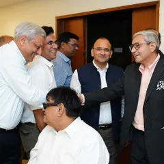 Sharing a light moment while greeting legal luminaries and friends at the felicitation ceremony for the Additional Solicitor General. These events are a wonderful opportunity to connect with colleagues from our alma mater, Jubilee Hall.