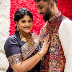 A beautiful portrait of a new mother for her baby's naming ceremony. I created a soft and elegant makeup look that was fresh, radiant, and picture-perfect for her special day.