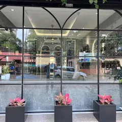 A view of our store front at Vertex Treo in Kadri. The large glass windows offer a peek into the world of green possibilities we have inside, with pink aglaonemas adding a pop of color outdoors.