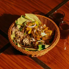 Another view of my Manipuri snack basket, a perfect introduction to the flavors of my home state.