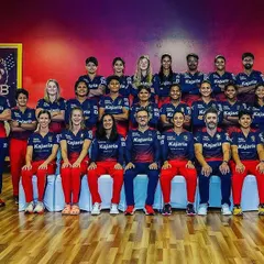 The official team photo for Royal Challengers Bengaluru for the WPL season. It's an honor to be part of such a talented and driven group of players and staff.