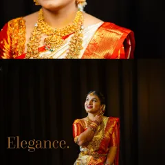 An elegant bridal portrait that focuses on the bride's grace and beauty. I use simple, clean lighting to highlight the intricate details of the wedding attire and jewelry.