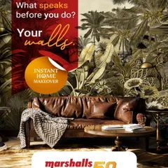 Your walls speak before you do. This rich, tropical jungle mural from our Paradise collection creates a dramatic and inviting atmosphere, making a powerful first impression on your guests.