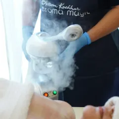 Facial steaming is a crucial step to open up pores before cleansing and extractions. I use a professional steamer that delivers a gentle, consistent mist for optimal results.