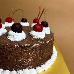 My Memory-Lane Black Forest cake is a modern take on a classic Indian bakery favorite. I use fresh Himachal cherries to elevate this nostalgic treat.