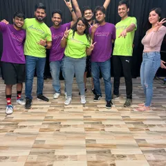 The "Fukrey's" crew posing together. These are the faces behind the fun and energetic performances at our City of Stars showcase.