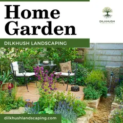 We bring dream gardens to life. This image showcases a small but lush home garden, demonstrating our ability to create beautiful, functional spaces of any size.
