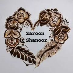 Another example of my personalized heart design, this time for 'Zaroon' and 'Shanoor'.