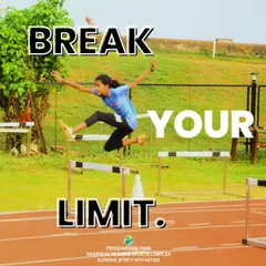 Breaking limits is what we do here. This athlete demonstrates perfect form and determination while clearing a hurdle, embodying the spirit of my advanced training program.