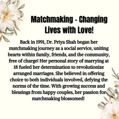 This is my journey of love, compassion, and impact. It started as a social service in 1991, fueled by a vision to make marriages better. I am also proud to have contributed to social change by helping to halt over 500 child marriages.