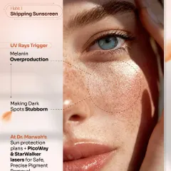 Habit 1: Skipping Sunscreen. UV rays trigger an overproduction of melanin, which makes existing dark spots more stubborn and causes new ones to form. We use PicoWay and StarWalker lasers for safe, precise pigment removal, combined with a proper sun protection plan.