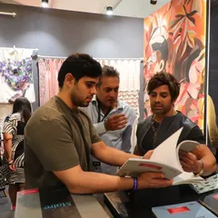 An unforgettable weekend of elegance at the Ajio Luxe Weekend. We were honored to have Yash Birla visit our booth to explore our exquisite wallpapers and fabrics, sharing in our passion for timeless design.
