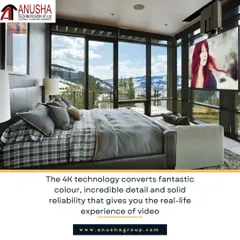 Imagine watching a movie on a 4K projector screen that descends from the ceiling, all while enjoying the view from your bedroom. I specialize in creating these kinds of high-end, integrated entertainment solutions that blend technology with luxury living.