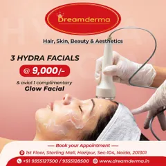 Get a fantastic deal on our most popular facial. This offer includes 3 HydraFacials for Rs 9,000 and a complimentary Glow Facial, giving you incredible value and consistently radiant skin.
