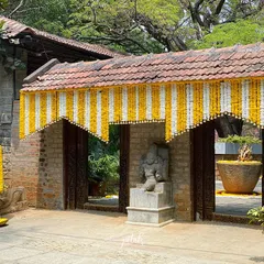 A duplicate image of the beautiful and traditional entrance at Angana.