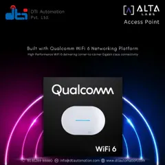 We use high-performance hardware to build our networks. This graphic highlights the Alta Labs Access Point, which is built with the Qualcomm WiFi 6 platform to deliver corner-to-corner, gigabit-class connectivity for the most demanding smart homes.