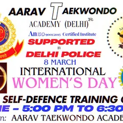 I am proud that our work is recognized and supported by the Delhi Police. This poster is from a free self-defense training camp we organized for International Women's Day at my academy. Safety and empowerment are for everyone.