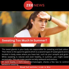 In this Zee News feature, I discuss how to manage excessive sweating through lifestyle changes and available dermatological procedures.