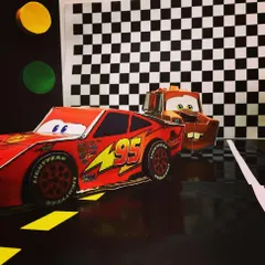 Vroom! A student customized their wired remote-control car to look like Lightning McQueen. We encourage creativity, allowing kids to turn their functional electronic projects into their favorite characters.