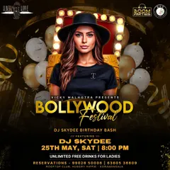 A special event poster for my own Birthday Bash, a Bollywood Festival night. It was a great night celebrating with an amazing crowd.