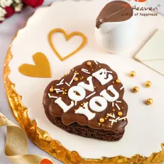 Our Choco Love Brownie is the perfect way to say "I Love You." This heart-shaped brownie is topped with chocolate, sprinkles, and a sweet message.