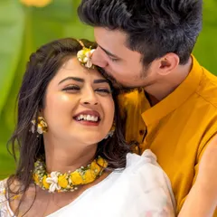 A sweet kiss on the forehead during the Haldi ceremony. These are the moments that make it all worthwhile.