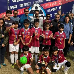 The U-11 team proudly displaying their Gold Cup Runners-Up trophy at the Pride Cup 2025. Every tournament is a chance to learn, grow, and showcase the determination that defines a Ranger.