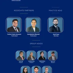 We proudly announce the promotion of our new Associate Partners, Practice Head, and Group Heads. These appointments reflect our firm's growth and our commitment to recognizing leaders who embody our values of excellence and client service.