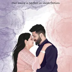 I create personalized digital portraits that capture special moments for couples. This illustration was designed with a soft watercolor background, perfect for an anniversary gift, a wedding invite, or a unique piece of art for your home.