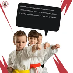 Under the guidance of skilled trainers, weapon training enhances your overall martial arts journey. It's about balance, control, and respect for the art.