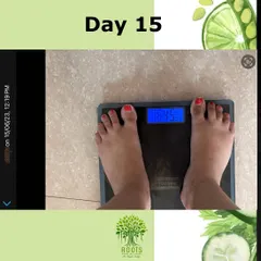 Just 15 days later, progress is already visible. The focus on root cause healing, not just calorie cutting, helps the body respond effectively and naturally.