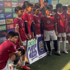 The team lines up after a dominant 5-0 victory in the DPDL. We celebrate our wins together, recognizing the collective effort that leads to success on match day.