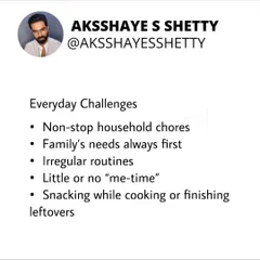 I understand the unique challenges housewives and new mothers face, from non-stop chores to putting the family's needs first. My coaching is designed to fit into your irregular routine, helping you prioritize your health without needing to find hours of "me-time."
