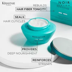 For deep nourishment, we recommend the Kérastase Résistance Masque Extentioniste. This hair mask rebuilds the hair fiber's tonicity and reinforces strands from within for stronger, healthier lengths.