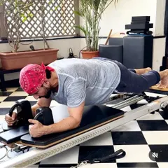 Real men do Pilates. Saif Ali Khan is proof of that, incorporating Pilates to fine-tune his strength, agility, and endurance. He's setting the bar high and showing that Pilates is for anyone committed to peak performance.