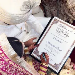 Say Masha'Allah. A precious moment as the bride signs her Nikah Nama, her hands beautifully adorned with my henna.