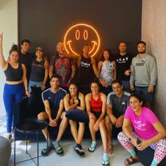 This is what our community looks like. Sweaty, smiling, and full of energy after a tough ride. We believe the connections made off the bike are just as important as the sprints on it. This is your tribe, ready to welcome you.