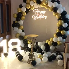 The 18th birthday ring setup from a different angle.