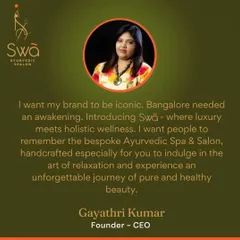 My vision for Swã has always been to create an iconic brand where luxury meets holistic wellness. I want this to be a memorable, bespoke experience for you to indulge in pure and healthy beauty.