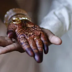 The stain is everything! This is the result of my 100% organic, homemade henna paste. This deep, reddish-brown color is what I strive for with every single client.