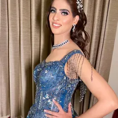 Bringing the drama for a cocktail night! This look features a bold, smokey blue eye that perfectly matches the client's stunning gown, paired with a flawless base and a subtle lip to let the eyes do all the talking.