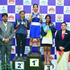 A clean sweep at the CBSE School Games. Our boxers Jignasha and Sriraj took home Gold, with Siddhesh securing a Bronze. We train our students to perform and win when it counts.