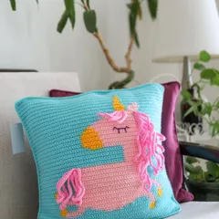 Adding some Sunday whimsy with our Curly Tails Unicorn Cushion. Its soft texture and magical design are perfect for sparking sweet dreams and imaginative play in a child's bedroom.