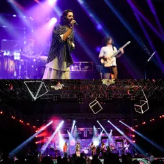 The energy of a live band is unmatched. For this Sangeet, we had a full concert setup to create a festival-like atmosphere, ensuring the dance floor was packed all night.