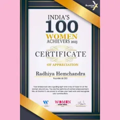 I am humbled and grateful to be recognized as one of India's 100 Women Achievers for 2023. This award inspires me to continue empowering others and striving for excellence in my field.