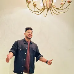 The music is what keeps me going. A candid shot of me feeling happy and energetic, ready for the next event.